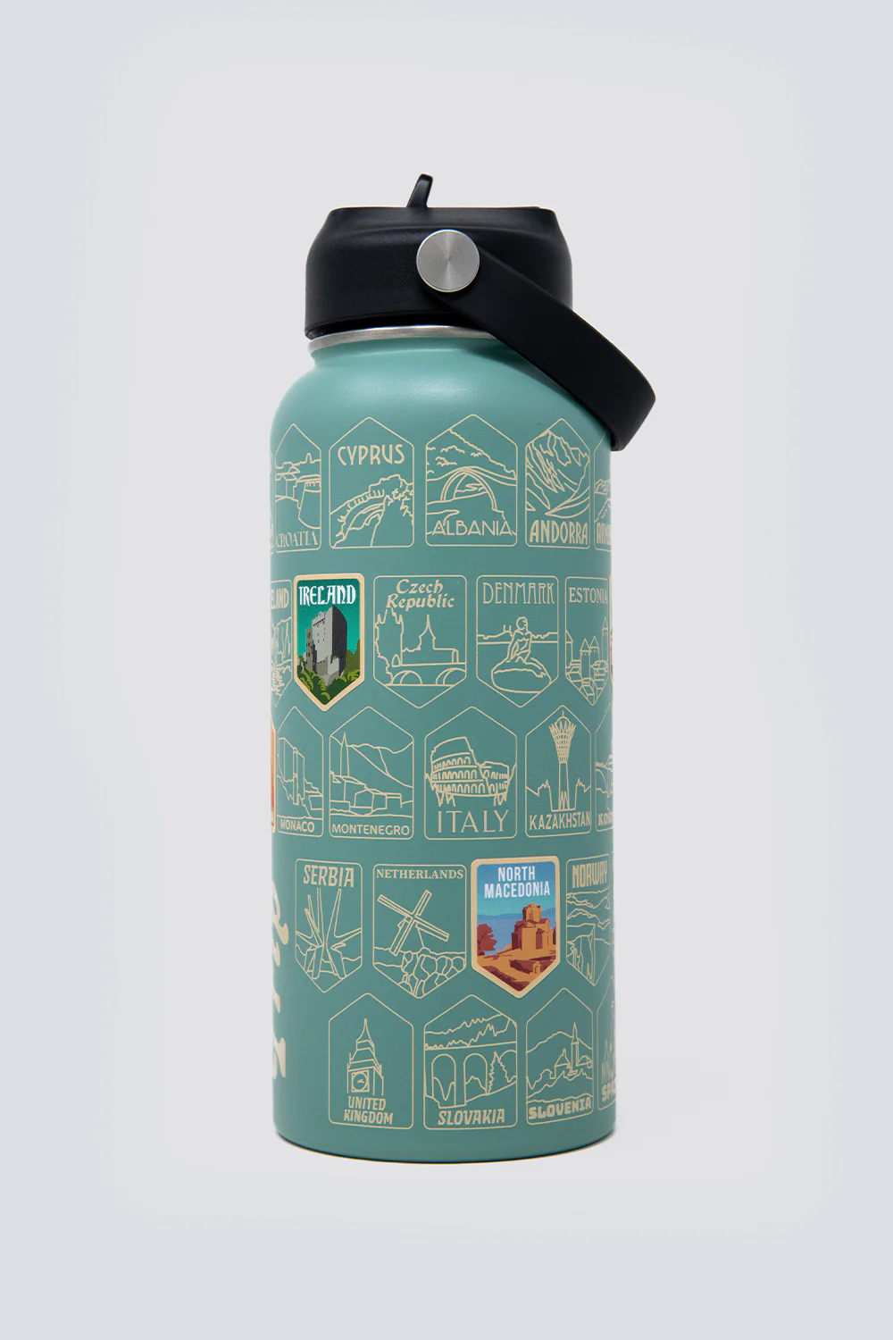Euro Trip Bucket List Water Bottle - Image 3