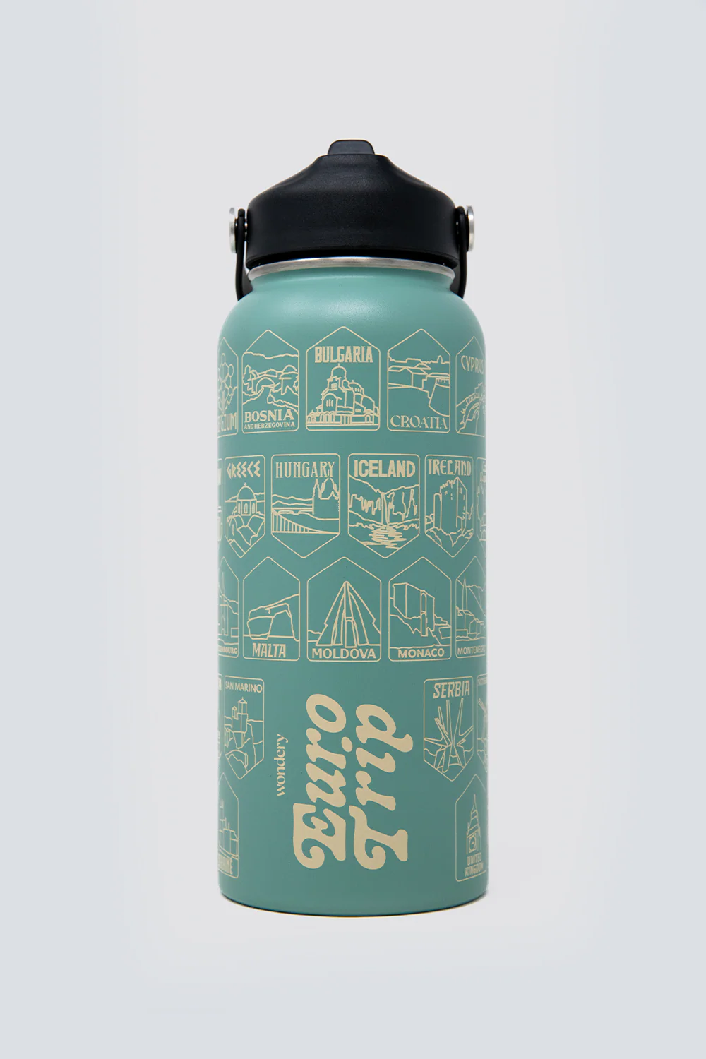 Euro Trip Bucket List Water Bottle - Image 6
