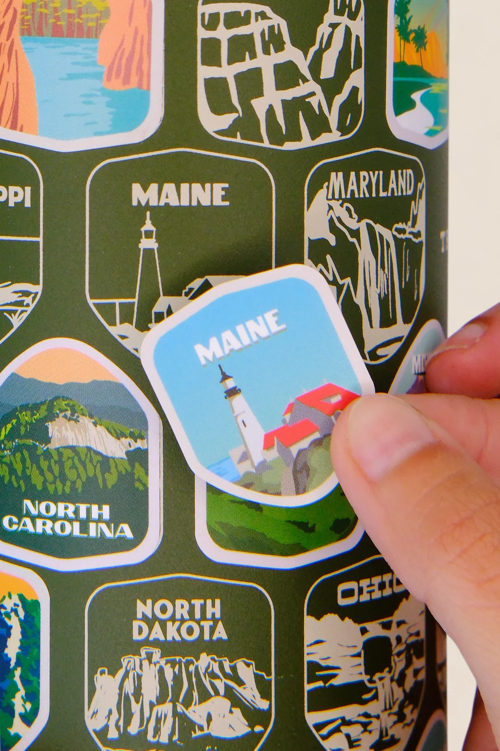 Fifty States Bucket List Water Bottle - Image 6