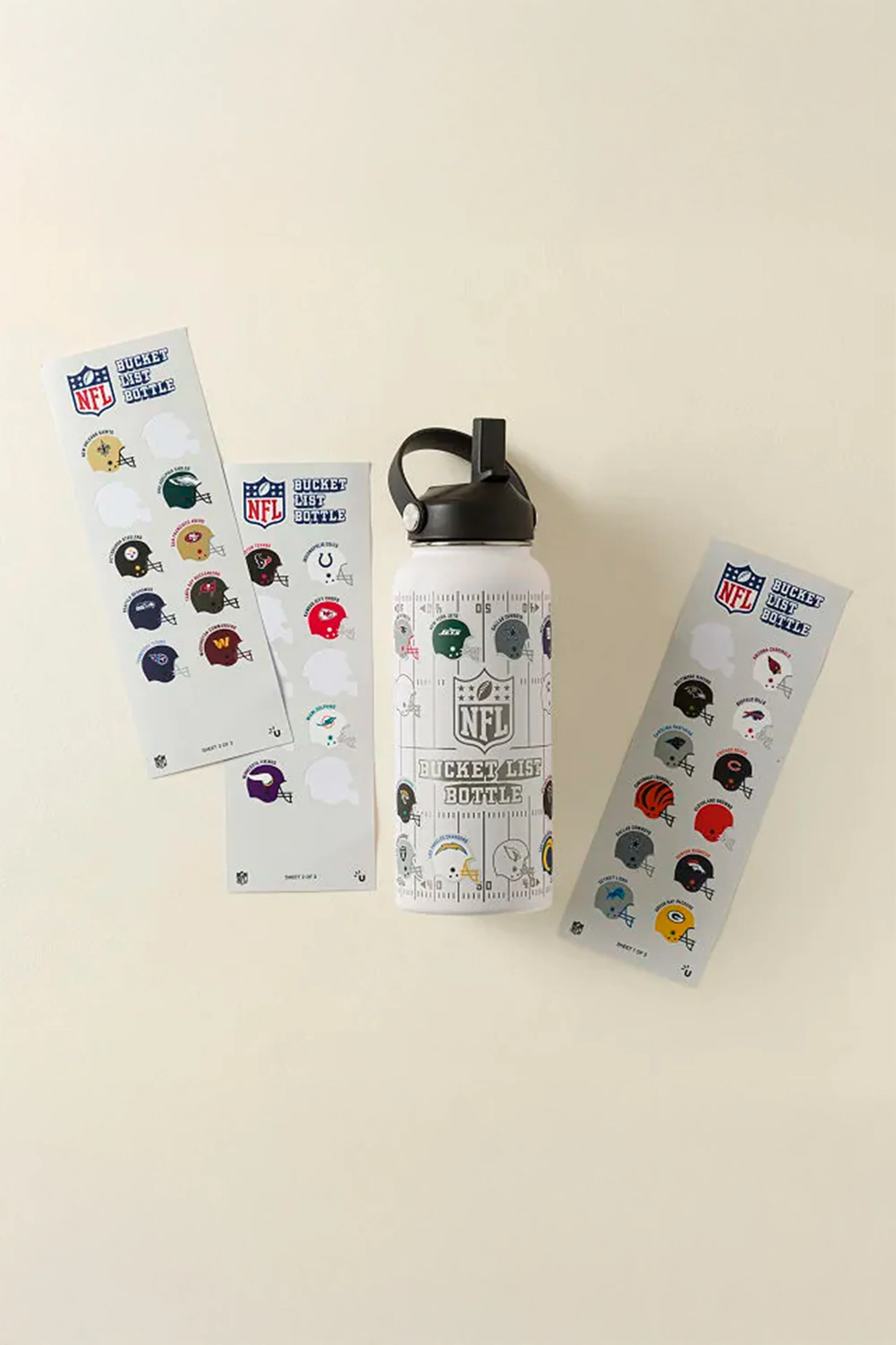 NFL Bucket List Water Bottle - Image 3
