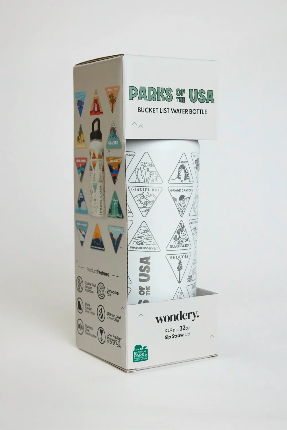 The Original Parks of the USA Bucket List Bottle | White - Image 9